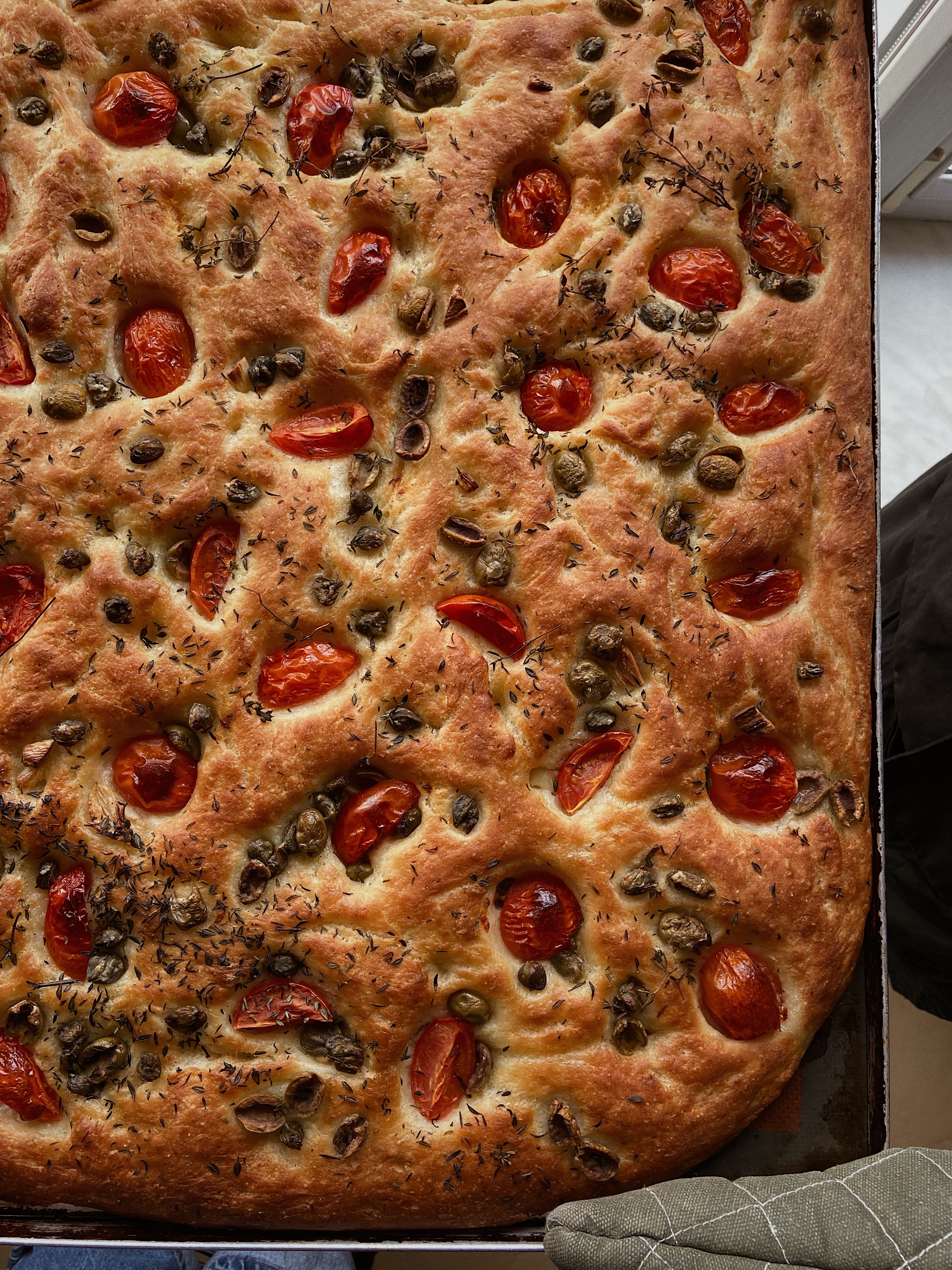 Focaccia with olive oil